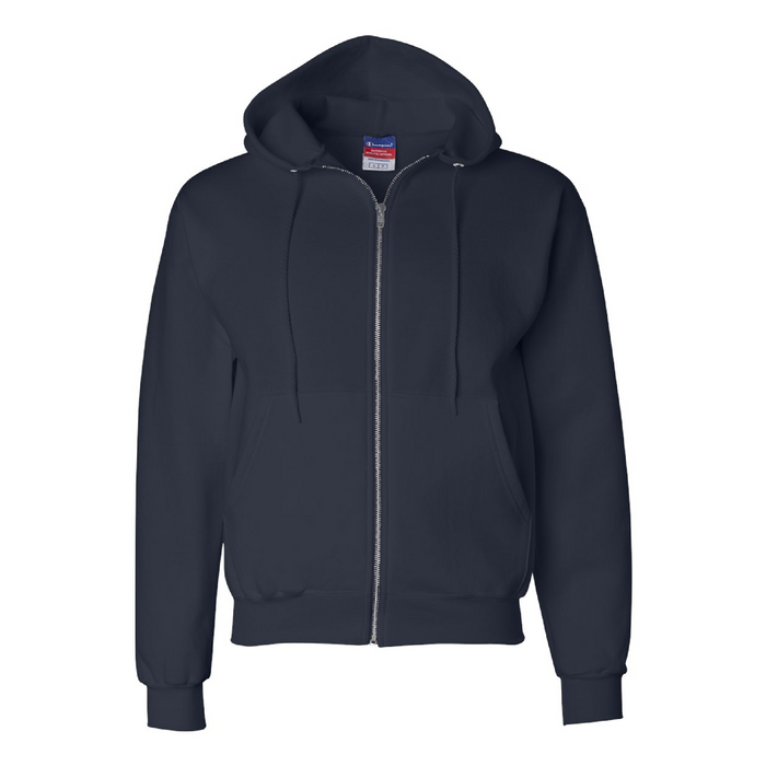 Front view of the Champion Powerblend® Full-Zip Hooded Sweatshirt - 