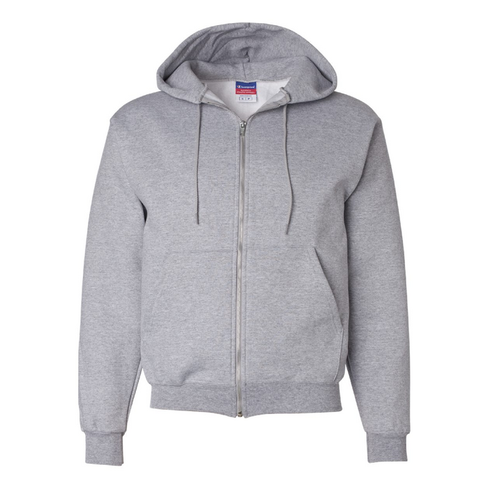 Front view of the Champion Powerblend® Full-Zip Hooded Sweatshirt - 