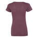Rear view of the BELLA + CANVAS Women's Triblend Tee - 