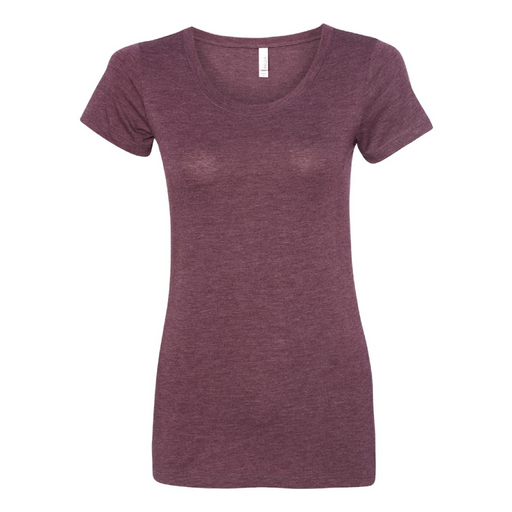Front view of the BELLA + CANVAS Women's Triblend Tee - 