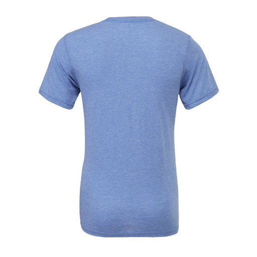 Rear view of the BELLA + CANVAS Triblend Tee -