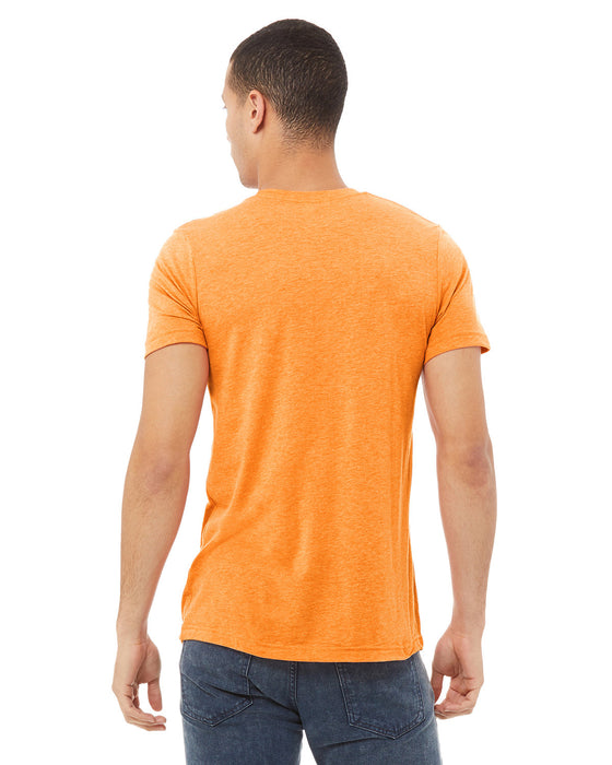 Rear view of the BELLA + CANVAS Unisex Triblend T-Shirt