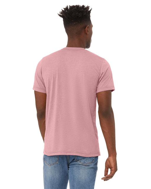 Rear view of the BELLA + CANVAS Unisex Triblend T-Shirt