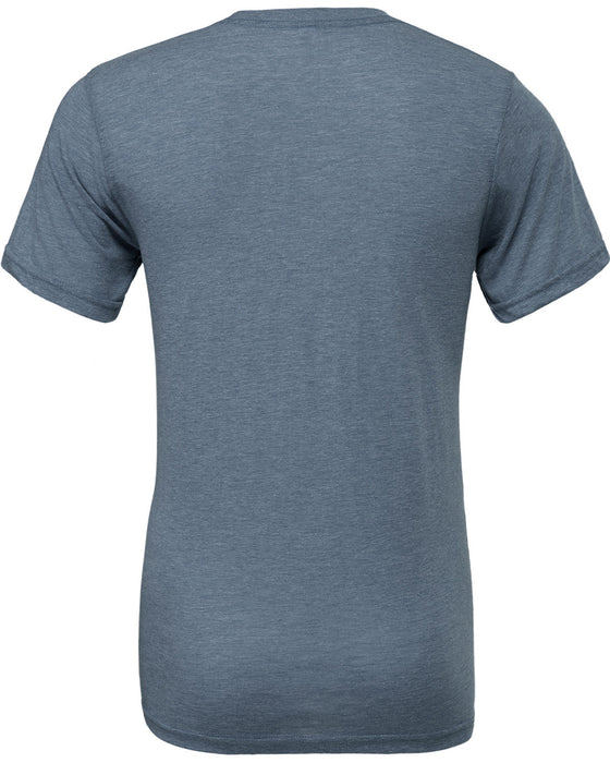 Rear and Blank view of the BELLA + CANVAS Unisex Triblend T-Shirt