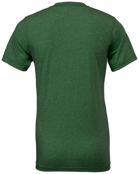 Rear and Blank view of the BELLA + CANVAS Unisex Triblend T-Shirt