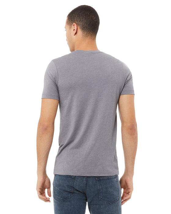 Rear view of the BELLA + CANVAS Unisex Triblend T-Shirt