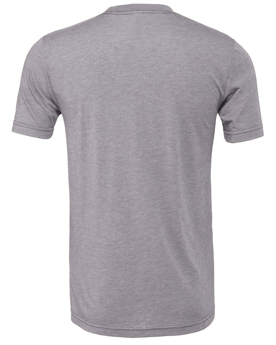 Rear and Blank view of the BELLA + CANVAS Unisex Triblend T-Shirt