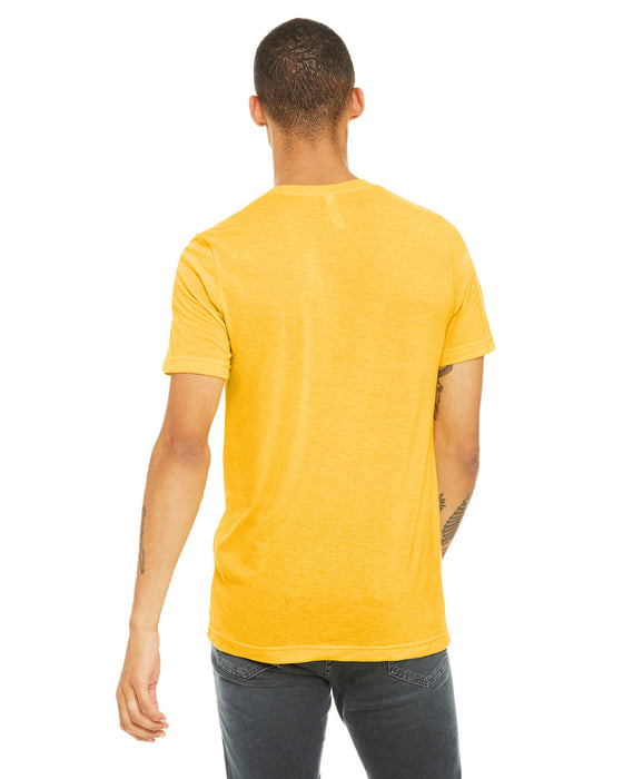 Rear view of the BELLA + CANVAS Unisex Triblend T-Shirt