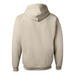 Rear view of the JERZEES NuBlend® Hooded Sweatshirt - 