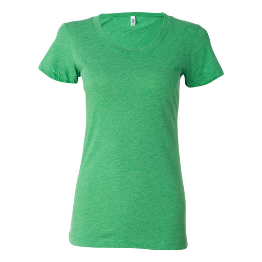 Front view of the BELLA + CANVAS Women's Triblend Tee - 