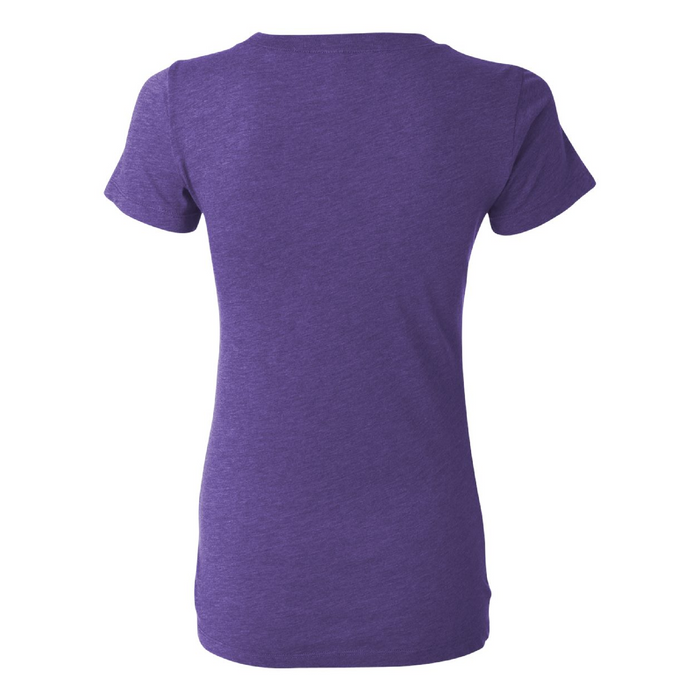 Rear view of the BELLA + CANVAS Women's Triblend Tee - 