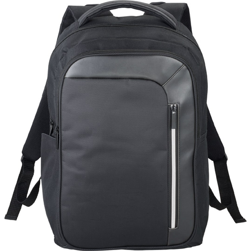 Front and Blank view of the Vault RFID Security 15" Computer Backpack