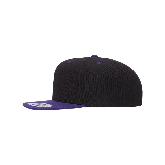 Left view of the Premium Flat Bill Snapback Cap - 