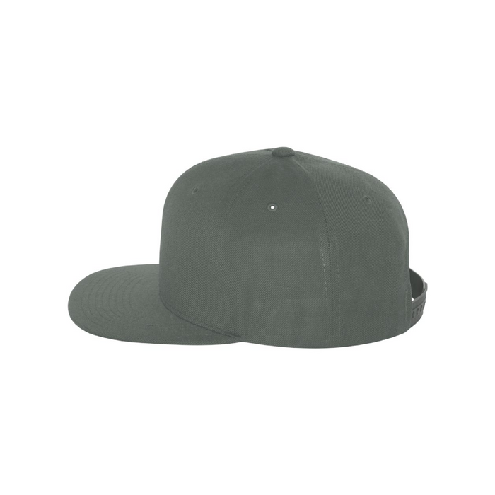 Left view of the Premium Flat Bill Snapback Cap - 