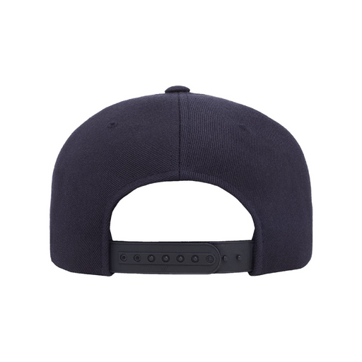 Rear view of the Premium Flat Bill Snapback Cap - 