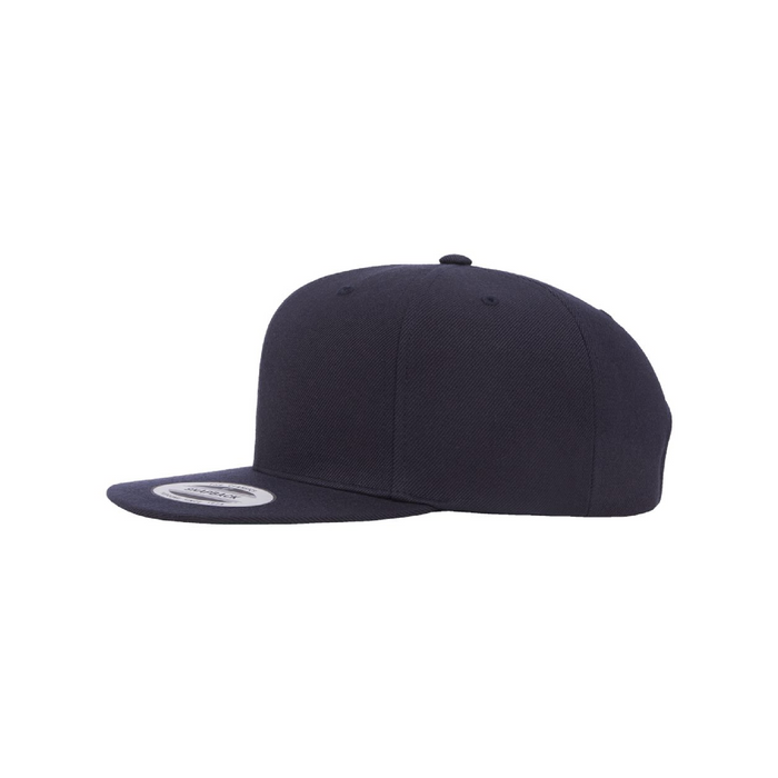 Left view of the Premium Flat Bill Snapback Cap - 