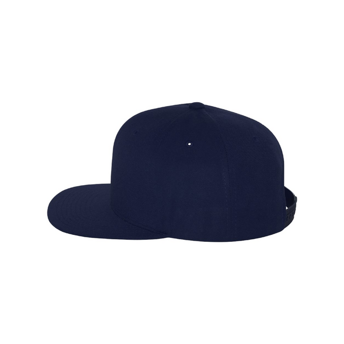 Left view of the Premium Flat Bill Snapback Cap - 