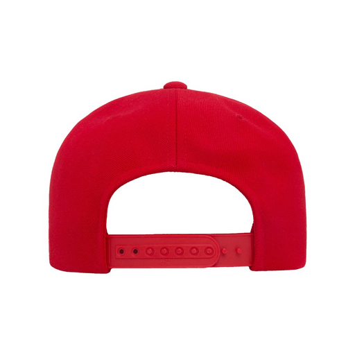 Rear view of the Premium Flat Bill Snapback Cap - 