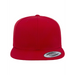 Front view of the Premium Flat Bill Snapback Cap - 