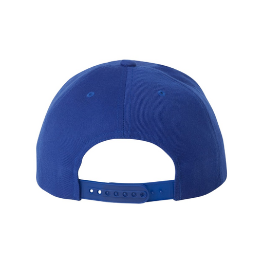 Rear view of the Premium Flat Bill Snapback Cap - 