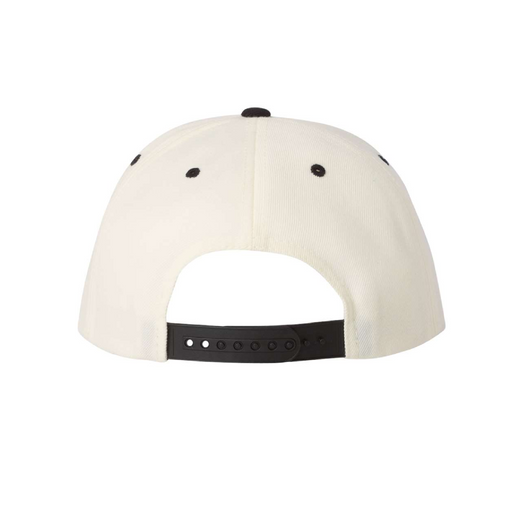 Rear view of the Premium Flat Bill Snapback Cap - 