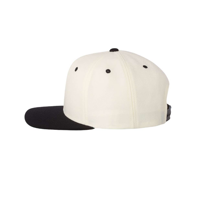 Left view of the Premium Flat Bill Snapback Cap - 