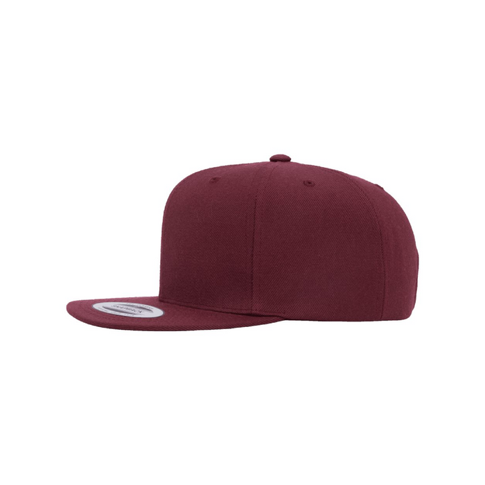 Left view of the Premium Flat Bill Snapback Cap - 