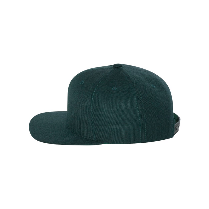 Left view of the Premium Flat Bill Snapback Cap - 