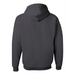 Rear view of the JERZEES NuBlend® Hooded Sweatshirt - 