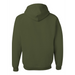 Rear view of the JERZEES NuBlend® Hooded Sweatshirt - 