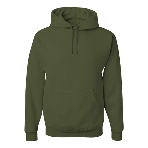 Front view of the JERZEES NuBlend® Hooded Sweatshirt - 