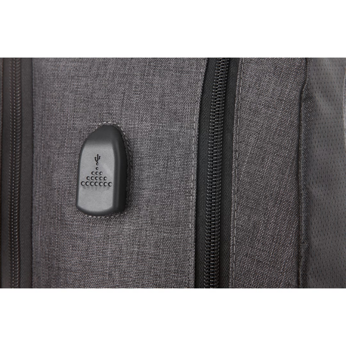 Front view of the Overland 17" TSA Computer Backpack w/ USB Port