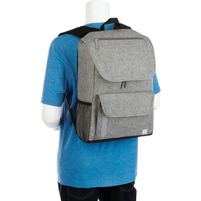 Angle-Right and Blank view of the Merchant & Craft Ashton 15" Computer Backpack