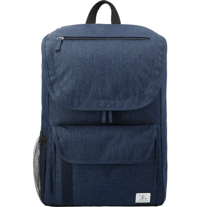 Front and Blank view of the Merchant & Craft Ashton 15" Computer Backpack