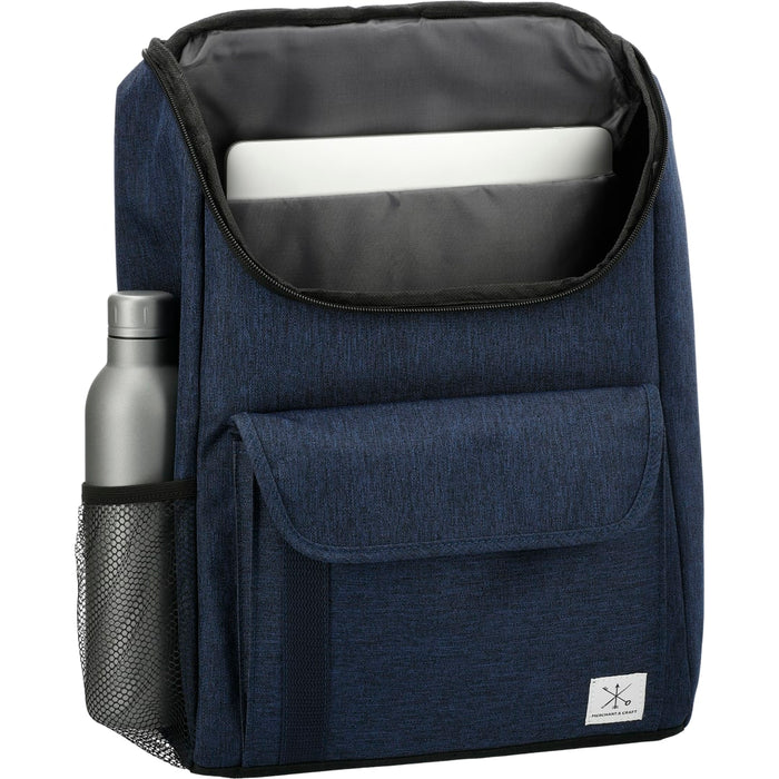 Angle-Right and Blank view of the Merchant & Craft Ashton 15" Computer Backpack