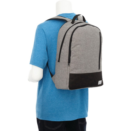 Front and Blank view of the Merchant & Craft Grayley 15" Computer Backpack