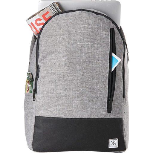 Front and Blank view of the Merchant & Craft Grayley 15" Computer Backpack