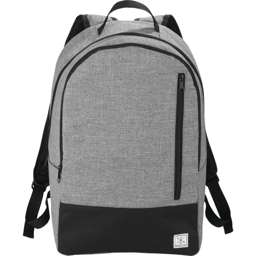 Front and Blank view of the Merchant & Craft Grayley 15" Computer Backpack