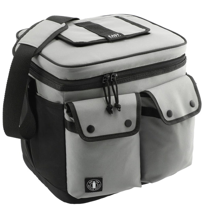 Angle-Right and Blank view of the Arctic Zone® Repreve® 24 Can Double Pocket Cooler