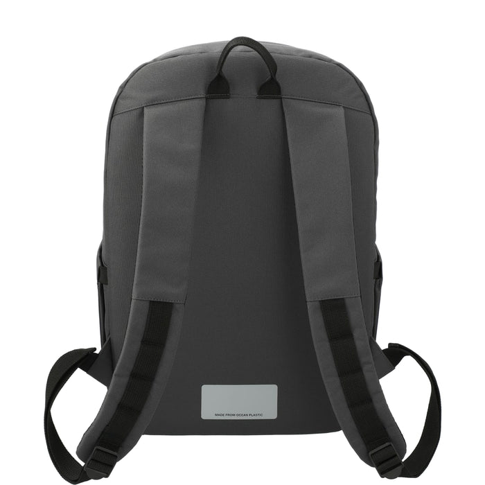 Back view of the Repreve® Ocean Commuter 15" Computer Backpack