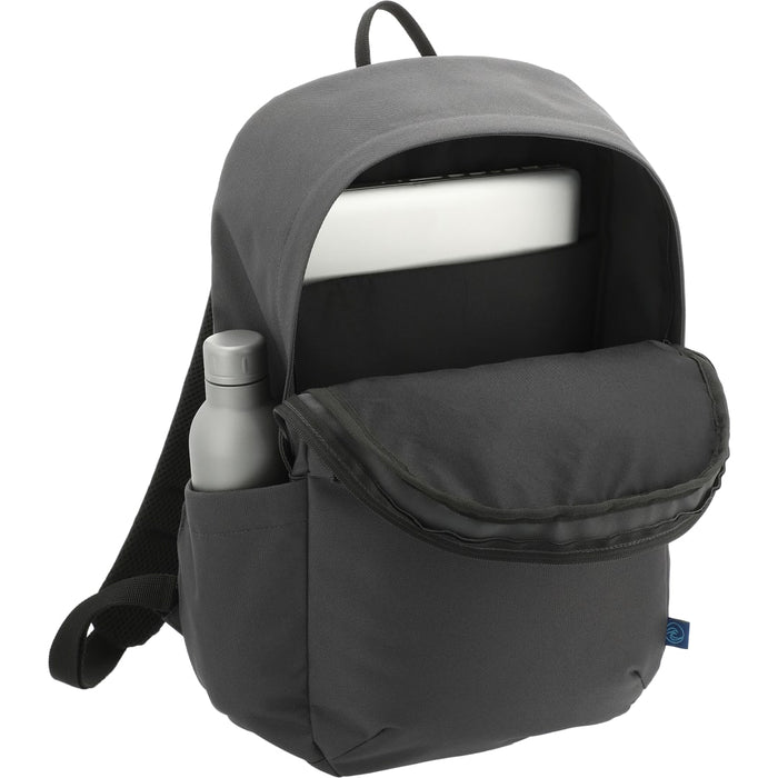 Angle-Right and Blank view of the Repreve® Ocean Commuter 15" Computer Backpack