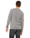 Rear view of the BELLA + CANVAS Unisex Sponge Fleece Crewneck Sweatshirt