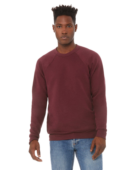 Front and Primary view of the BELLA + CANVAS Unisex Sponge Fleece Crewneck Sweatshirt