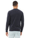 Rear view of the BELLA + CANVAS Unisex Sponge Fleece Crewneck Sweatshirt