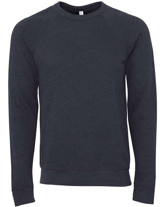 Front and Blank view of the BELLA + CANVAS Unisex Sponge Fleece Crewneck Sweatshirt