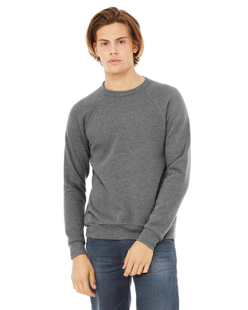 Front and Primary view of the BELLA + CANVAS Unisex Sponge Fleece Crewneck Sweatshirt