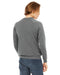 Rear view of the BELLA + CANVAS Unisex Sponge Fleece Crewneck Sweatshirt