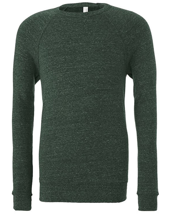 Front and Blank view of the BELLA + CANVAS Unisex Sponge Fleece Crewneck Sweatshirt