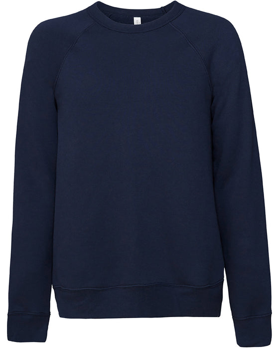 Front and Blank view of the BELLA + CANVAS Unisex Sponge Fleece Crewneck Sweatshirt