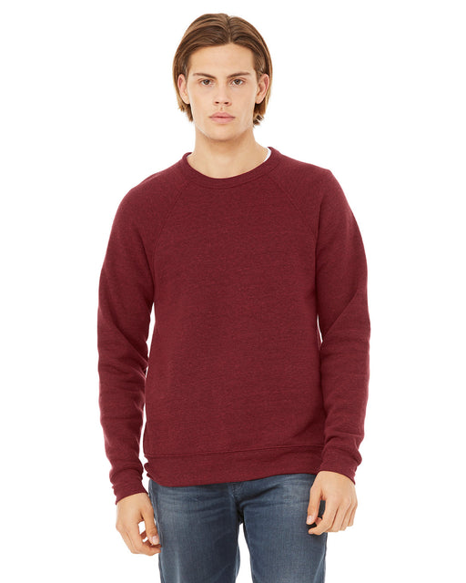 Front and Primary view of the BELLA + CANVAS Unisex Sponge Fleece Crewneck Sweatshirt